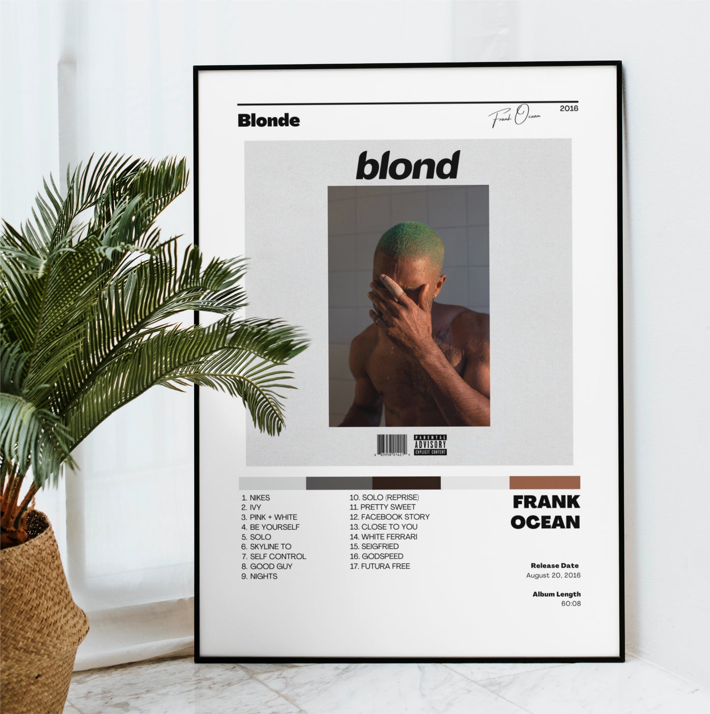 Frank Ocean - Blonde Album Cover Art