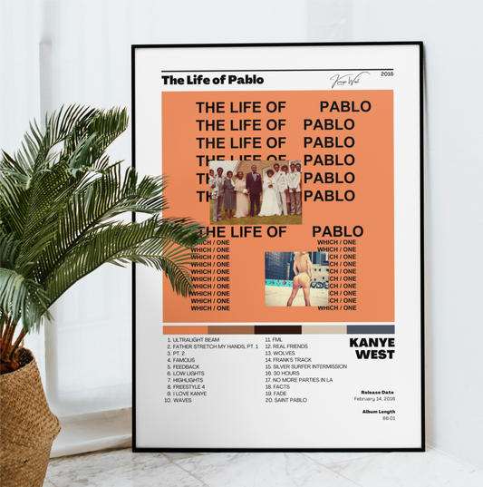 Kanye West - The Life of Pablo Album Cover Art