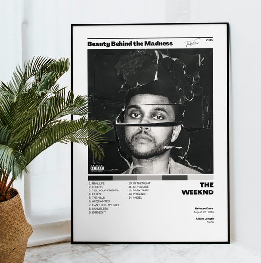 The Weeknd - Beauty Behind the Madness Album Cover Art