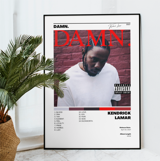 Kendrick Lamar - Damn. Album Cover Art