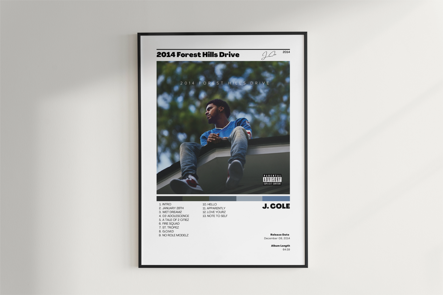 J. Cole - 2014 Forest Hills Drive Album Cover Art