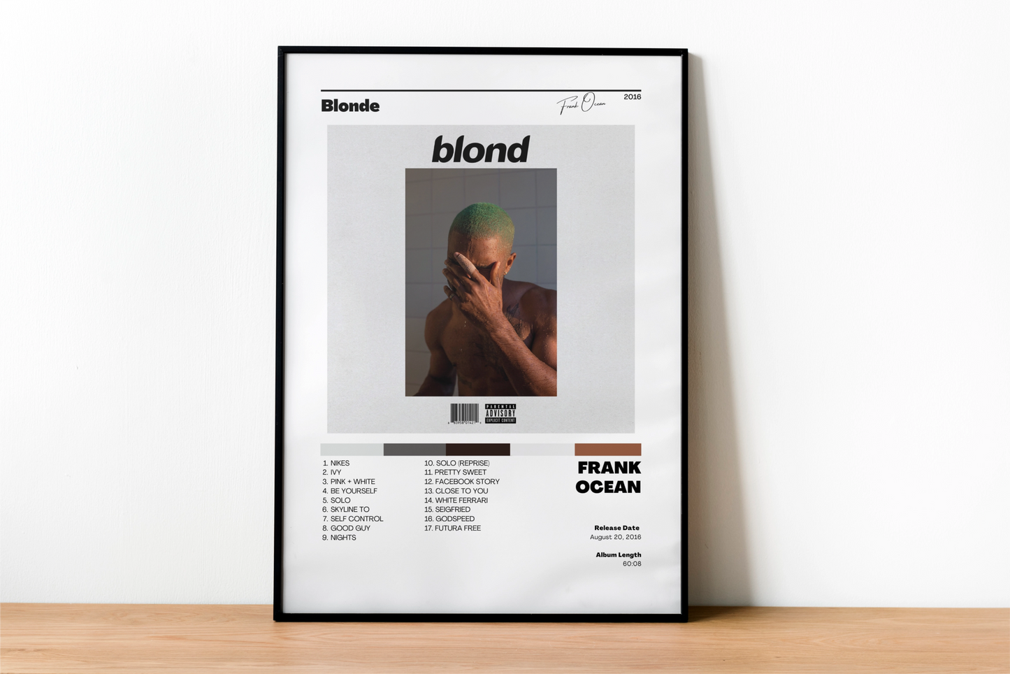 Frank Ocean - Blonde Album Cover Art