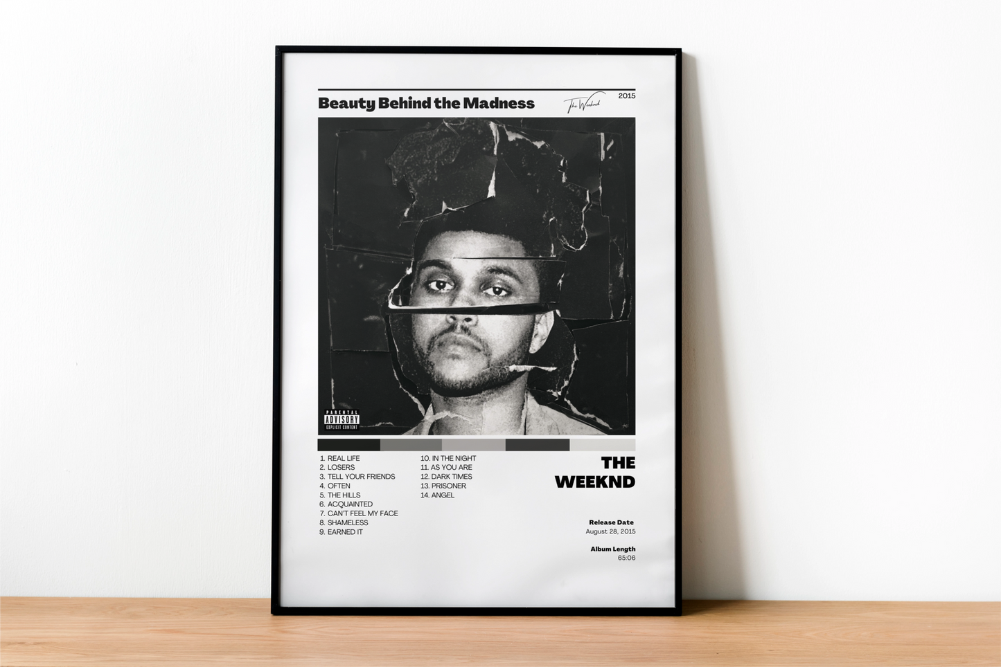 The Weeknd - Beauty Behind the Madness Album Cover Art