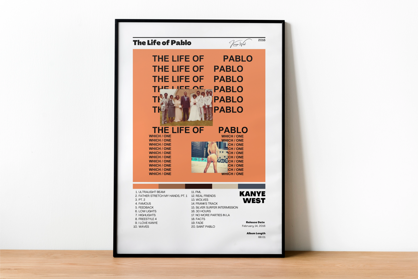 Kanye West - The Life of Pablo Album Cover Art