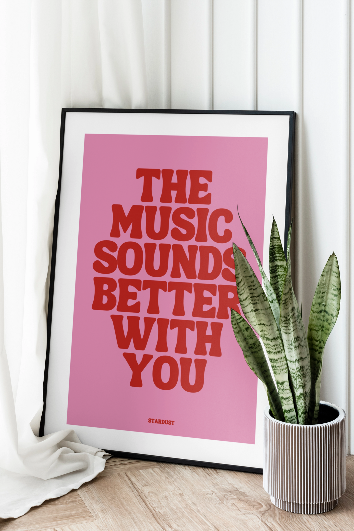 Stardust - The Music Sounds Better With You - Text Art