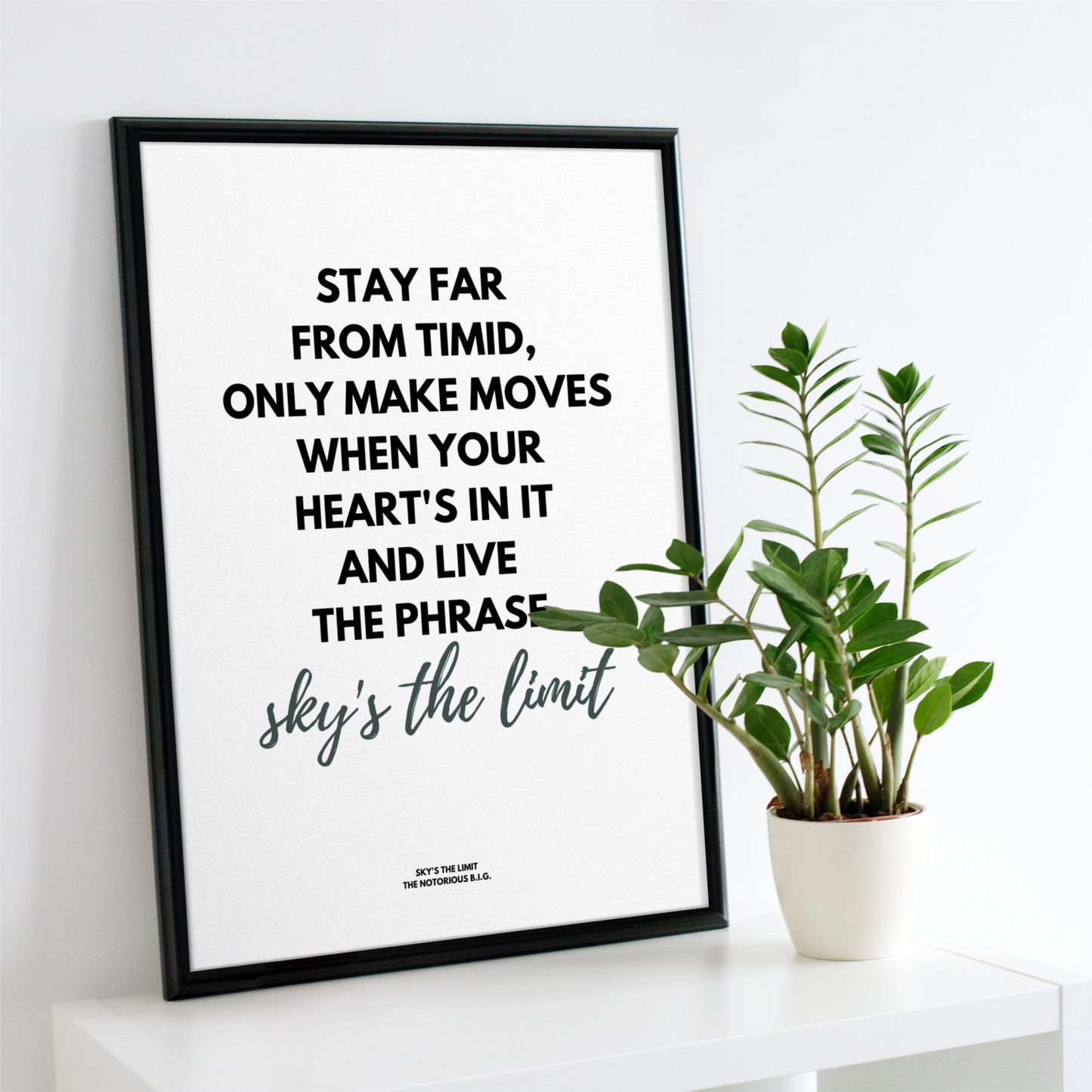 The Notorious B.I.G. - Sky's The Limit Text Art